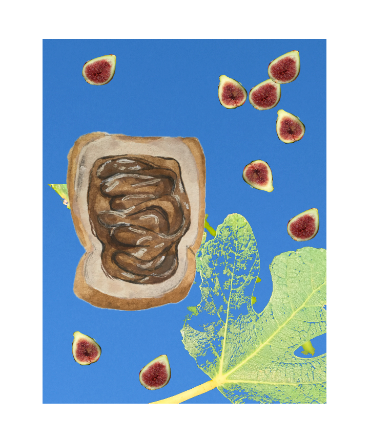 Jumbo Sticker - "Figs and Chocolate Toast"