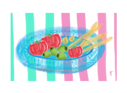 Jumbo Sticker - "Summer Plate"